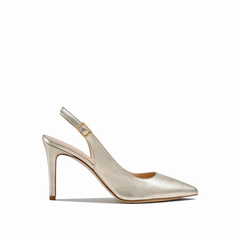 Russell And Bromley 85sling Pumps Dam Metallic | SUZ7323QO