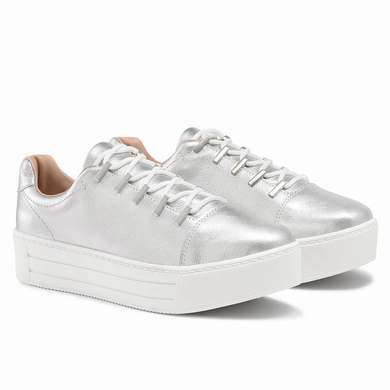 Russell And Bromley Barfly Plattform Sneakers Dam Metallic | FBD615FO