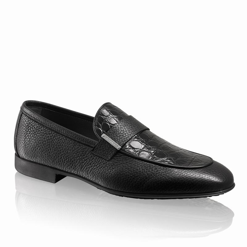 Russell And Bromley Bellagio Slip On Skor Herr Svarta | VIJ5227CF