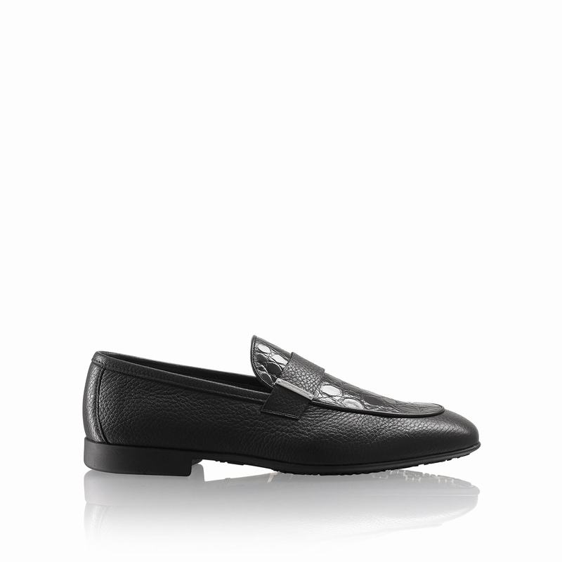 Russell And Bromley Bellagio Slip On Skor Herr Svarta | VIJ5227CF