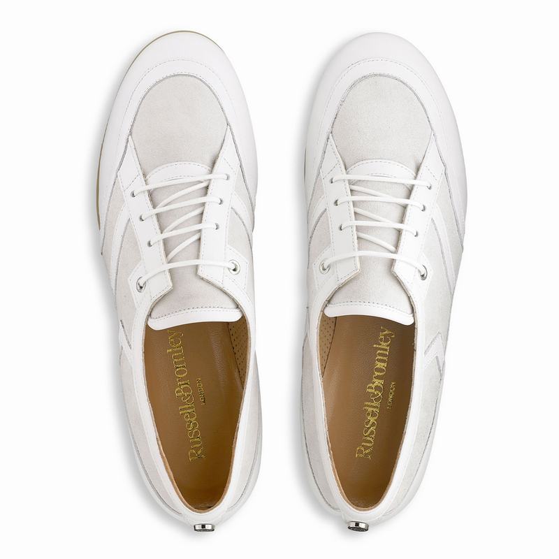 Russell And Bromley Bingo Låga Sneakers Dam Vita | HXV5394OL