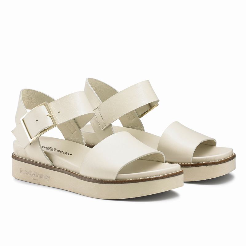 Russell And Bromley Boston Kilklack Sandaler Dam Grädde Vita | YMT381NS