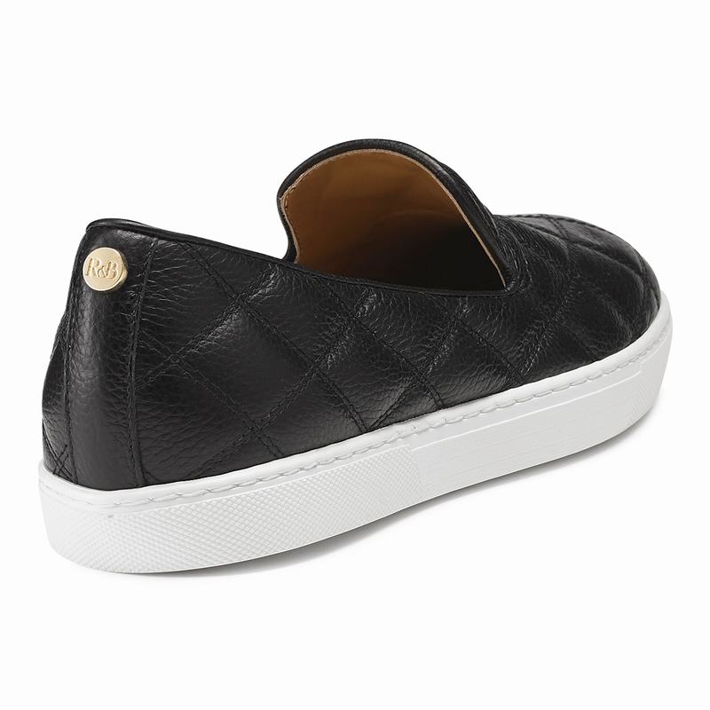 Russell And Bromley Casaquilt Slip On Sneakers Dam Svarta | DQZ7262OZ