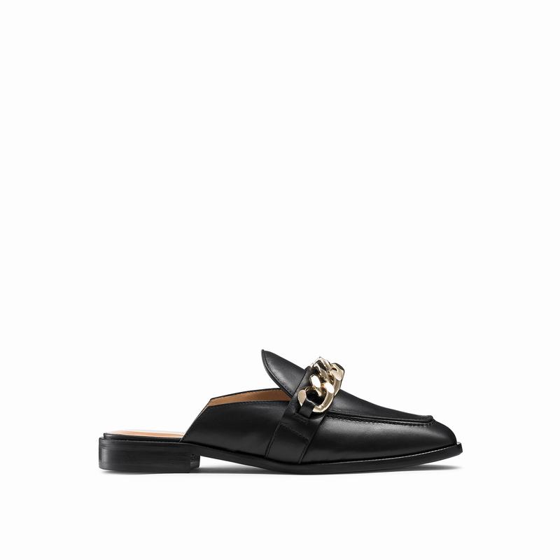 Russell And Bromley Chainmule Mockasiner Dam Svarta | QLC4519XO