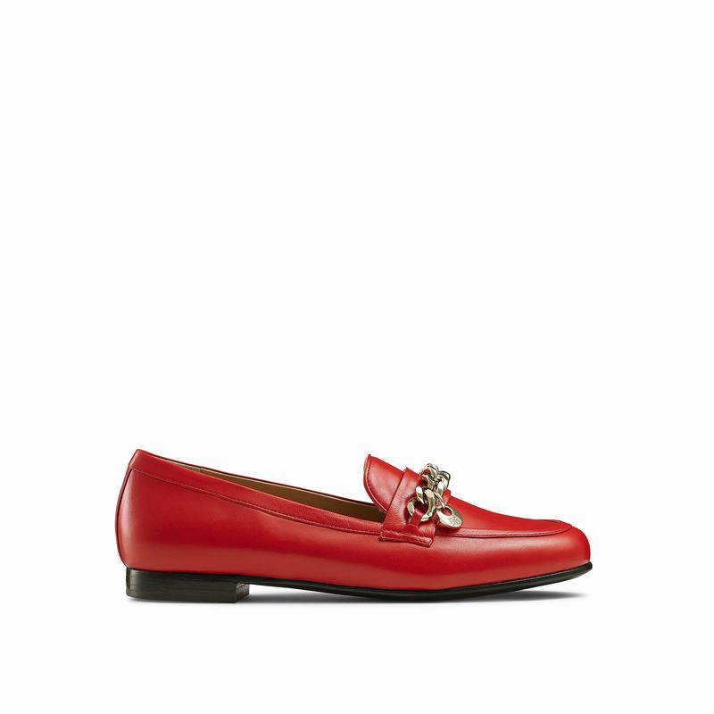 Russell And Bromley Chitchat Mockasiner Dam Röda | LLA2656GL