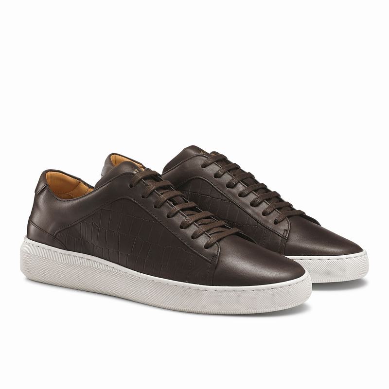 Russell And Bromley Clear Run Låga Sneakers Herr Bruna | AIN2623TU