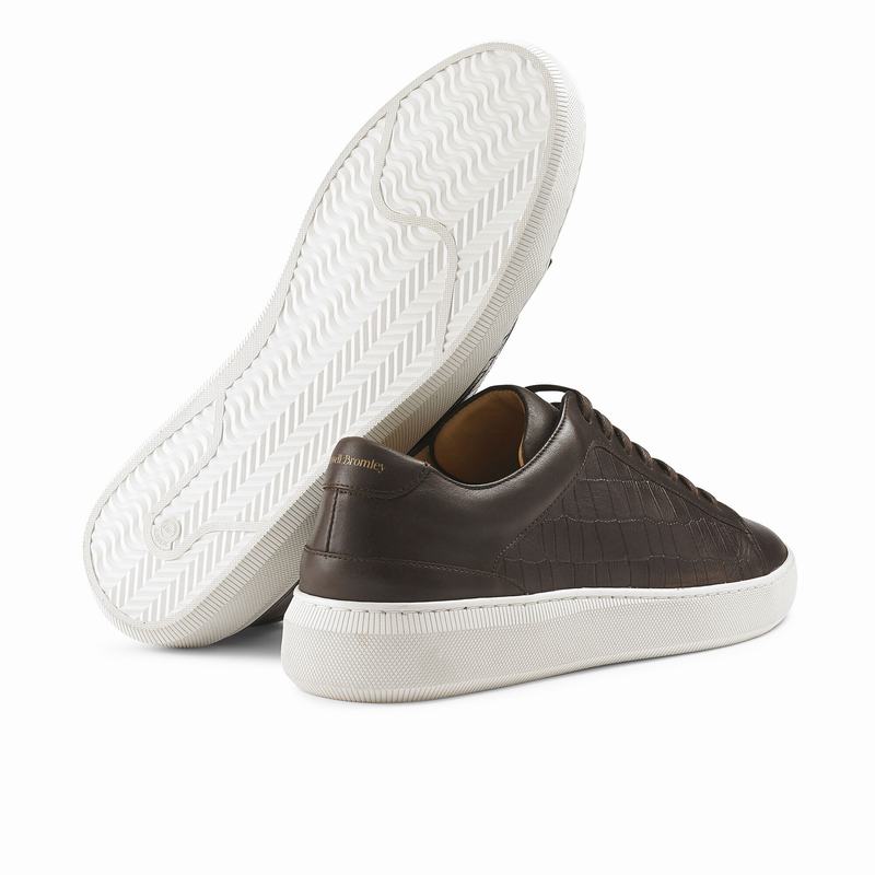 Russell And Bromley Clear Run Låga Sneakers Herr Bruna | AIN2623TU