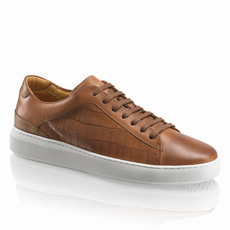 Russell And Bromley Clear Run Låga Sneakers Herr Bruna | QYR5791SK