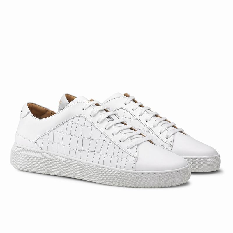 Russell And Bromley Clear Run Låga Sneakers Herr Vita | RZK9968HJ