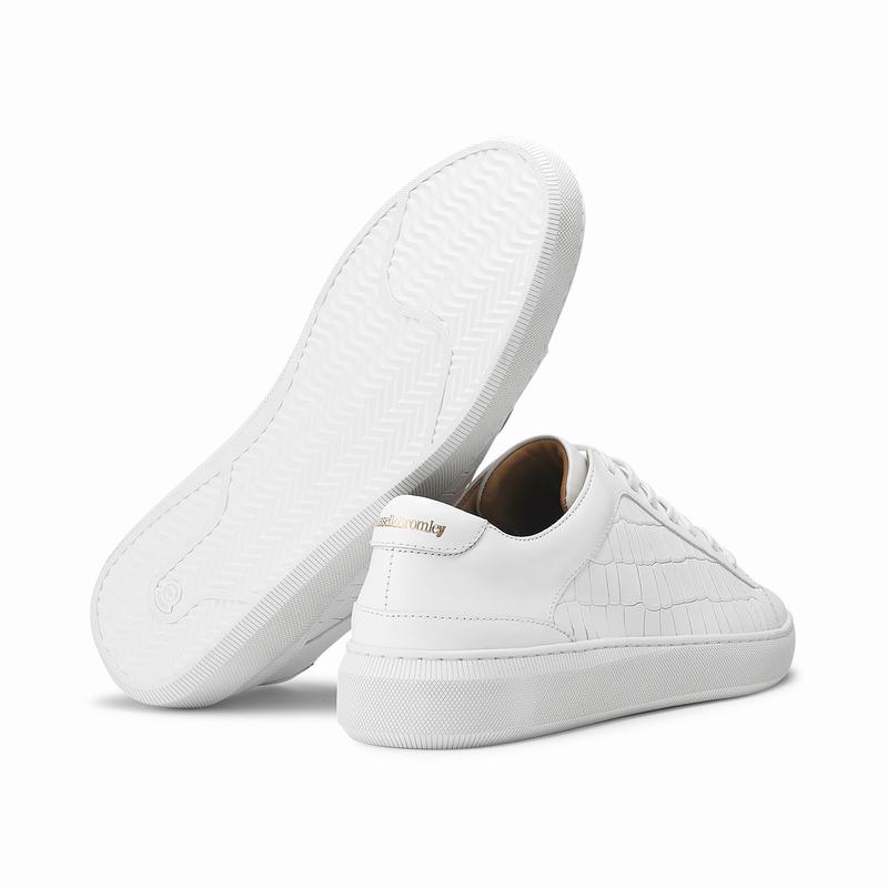 Russell And Bromley Clear Run Låga Sneakers Herr Vita | RZK9968HJ