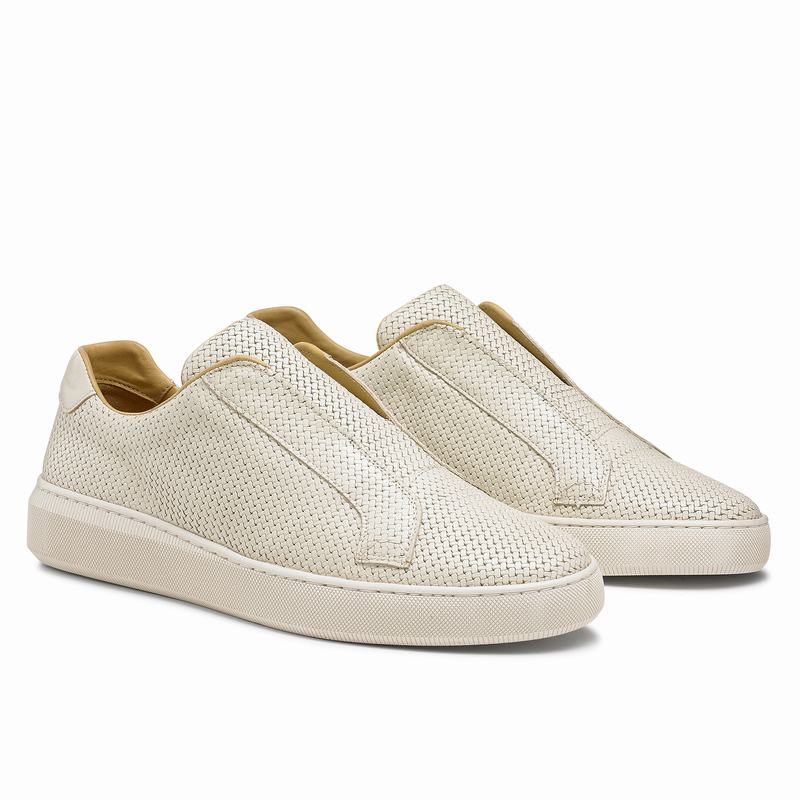 Russell And Bromley Clearway M Låga Sneakers Herr Grädde Vita | OFC6566IO