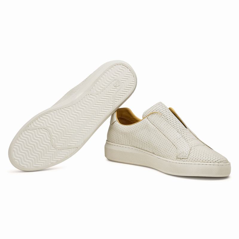 Russell And Bromley Clearway M Låga Sneakers Herr Grädde Vita | OFC6566IO