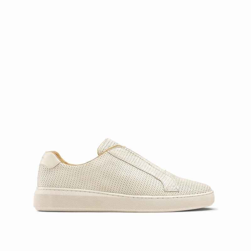 Russell And Bromley Clearway M Låga Sneakers Herr Grädde Vita | OFC6566IO