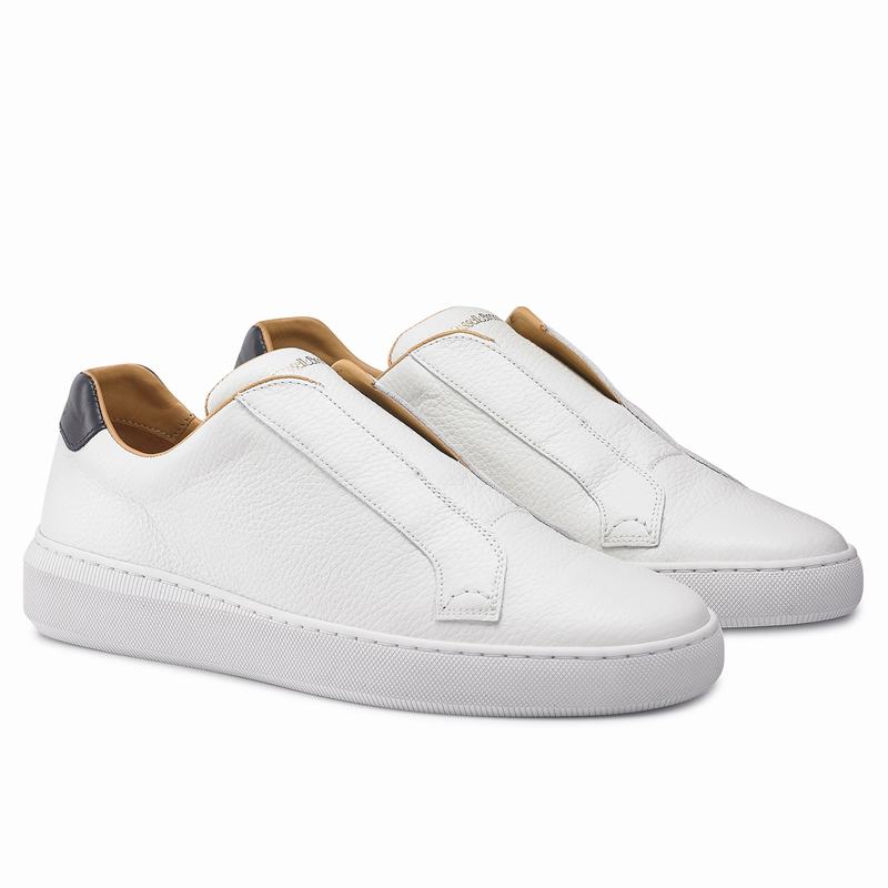 Russell And Bromley Clearway M Låga Sneakers Herr Vita | PWY394SQ