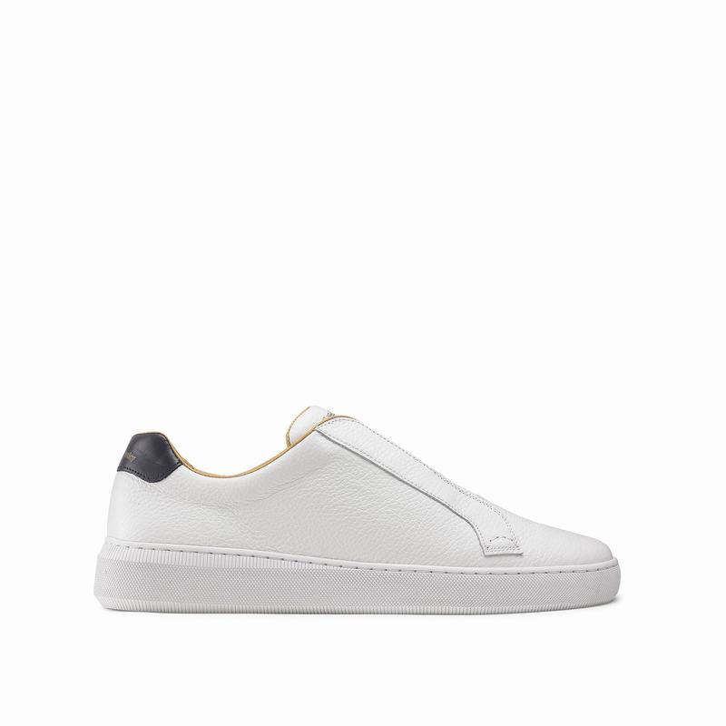 Russell And Bromley Clearway M Låga Sneakers Herr Vita | PWY394SQ