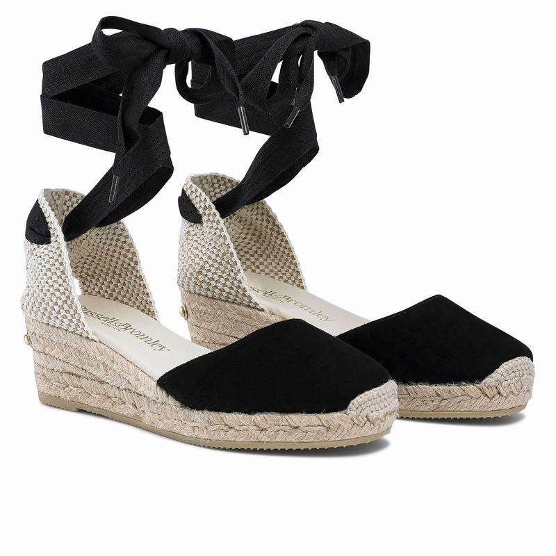 Russell And Bromley Cocowrap Espadrille Dam Svarta | CQX6168CW