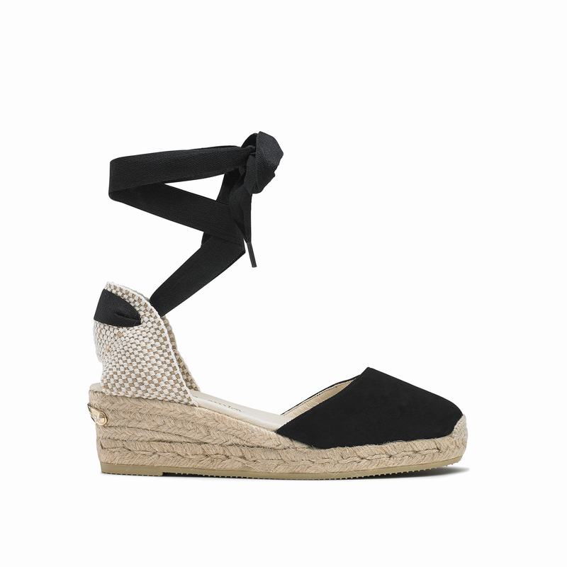 Russell And Bromley Cocowrap Espadrille Dam Svarta | CQX6168CW