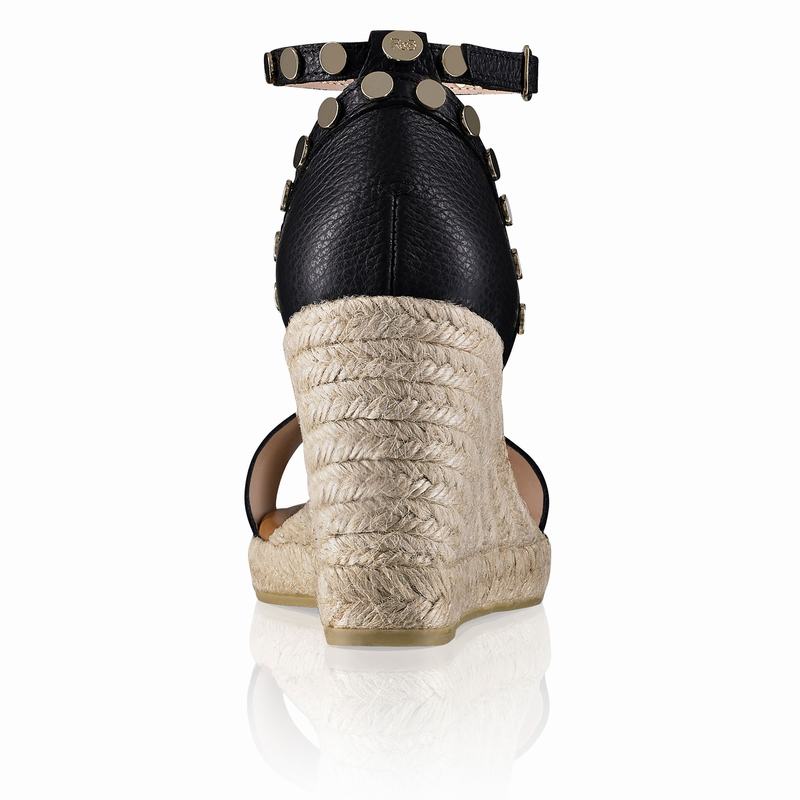 Russell And Bromley Coin Spin Espadrille Dam Svarta | WES3043LV