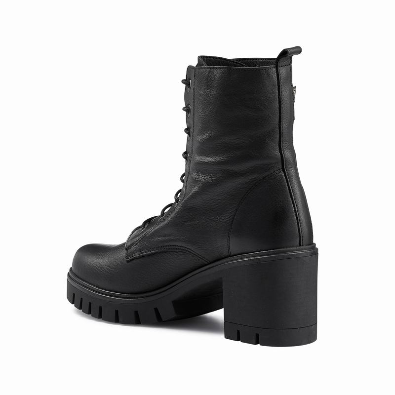 Russell And Bromley Combat Hi Ankelboots Dam Svarta | FKV1438EZ