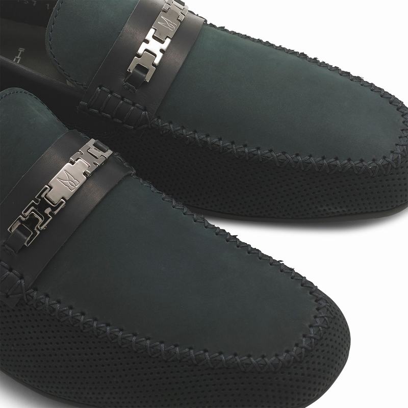 Russell And Bromley Crossover Mockasiner Herr Blå | UQN739CJ