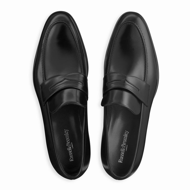 Russell And Bromley Denver Mockasiner Herr Svarta | VVK2028CS