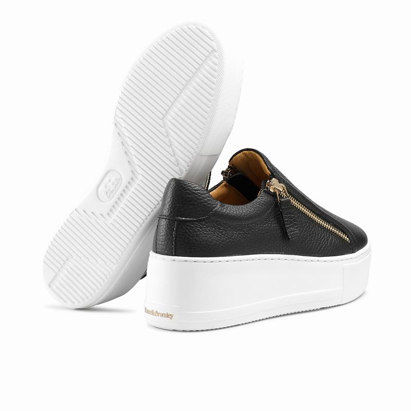 Russell And Bromley Doublepark Plattform Sneakers Dam Svarta | FYW8064JZ