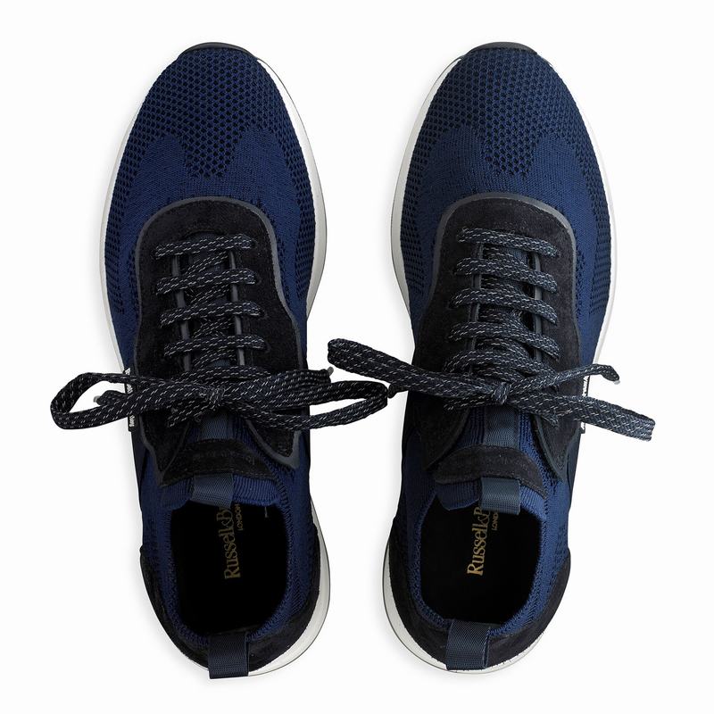 Russell And Bromley Fly Guy Låga Sneakers Herr Blå | YYA873UM