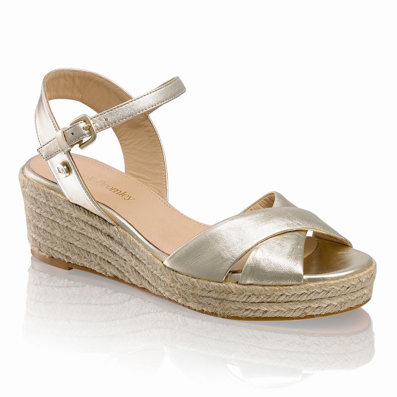 Russell And Bromley Gelato Espadrille Dam Metallic | PXF2867DF