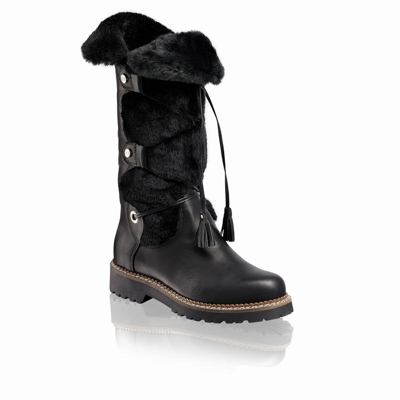 Russell And Bromley Highlander Overknee Stövlar Dam Svarta | UCQ8438NK