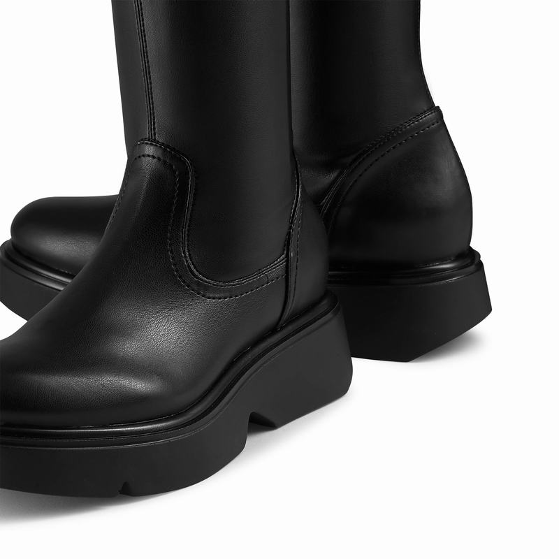 Russell And Bromley Holdtight Knähöga Stövlar Dam Svarta | YPO893GD