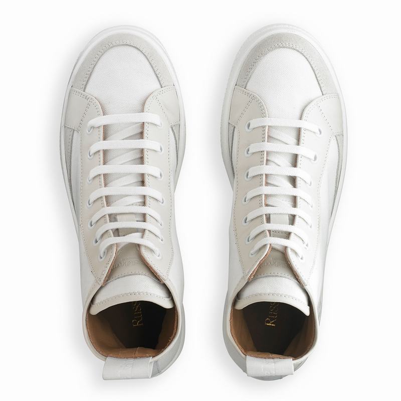 Russell And Bromley Homerun Höga Sneakers Dam Vita | WLX4734KC