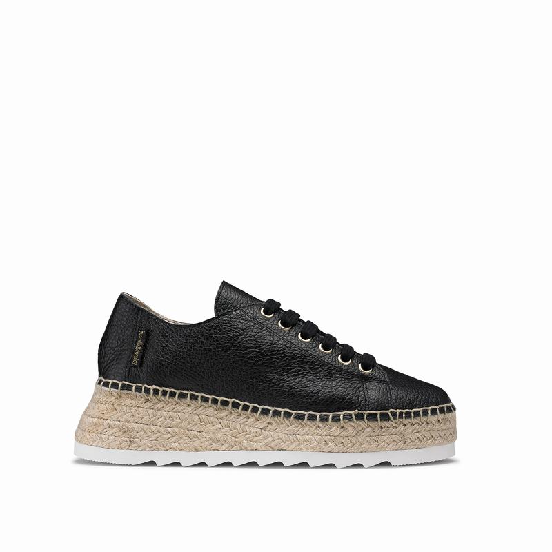 Russell And Bromley Kick Back Espadrille Dam Svarta | IUW633ON