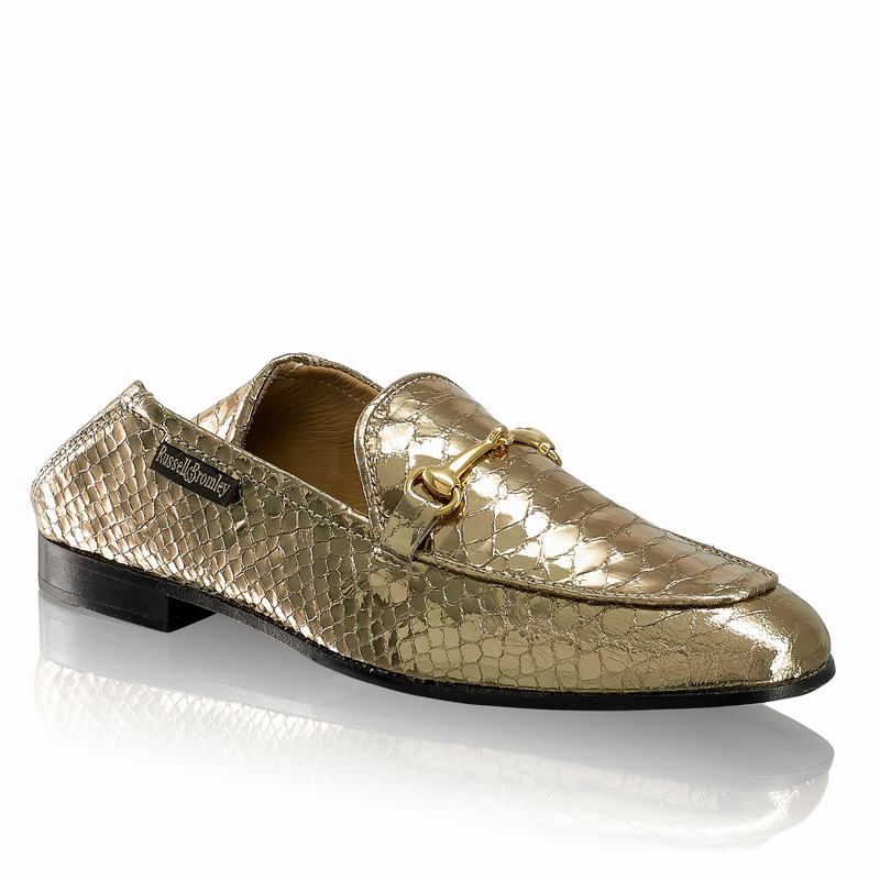 Russell And Bromley Loafer Mockasiner Dam Metallic | DXK8392UY