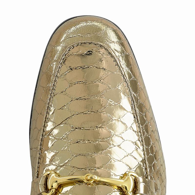 Russell And Bromley Loafer Mockasiner Dam Metallic | DXK8392UY