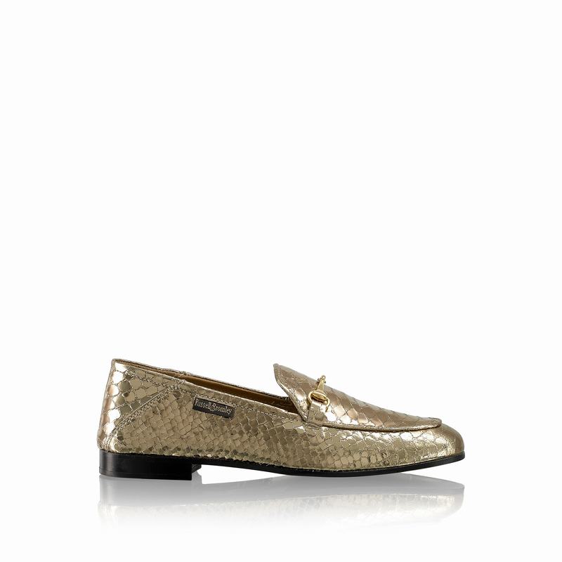 Russell And Bromley Loafer Mockasiner Dam Metallic | DXK8392UY