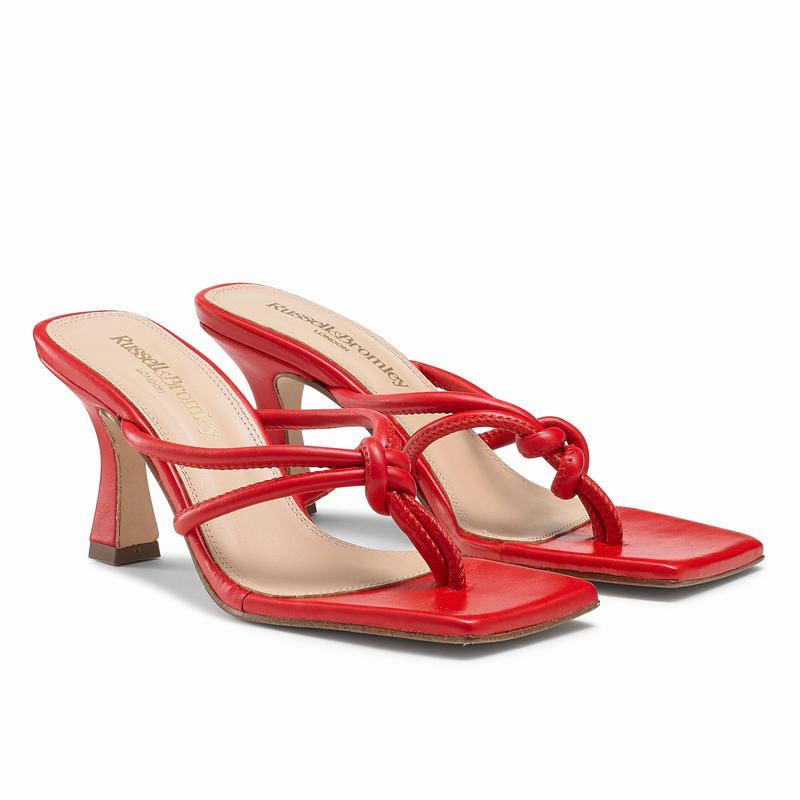 Russell And Bromley Margarita Sandaler Klack Dam Röda | HOY1519VF