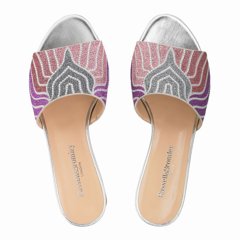 Russell And Bromley Mazemule Mules Skor Dam Rosa | IMR632YM