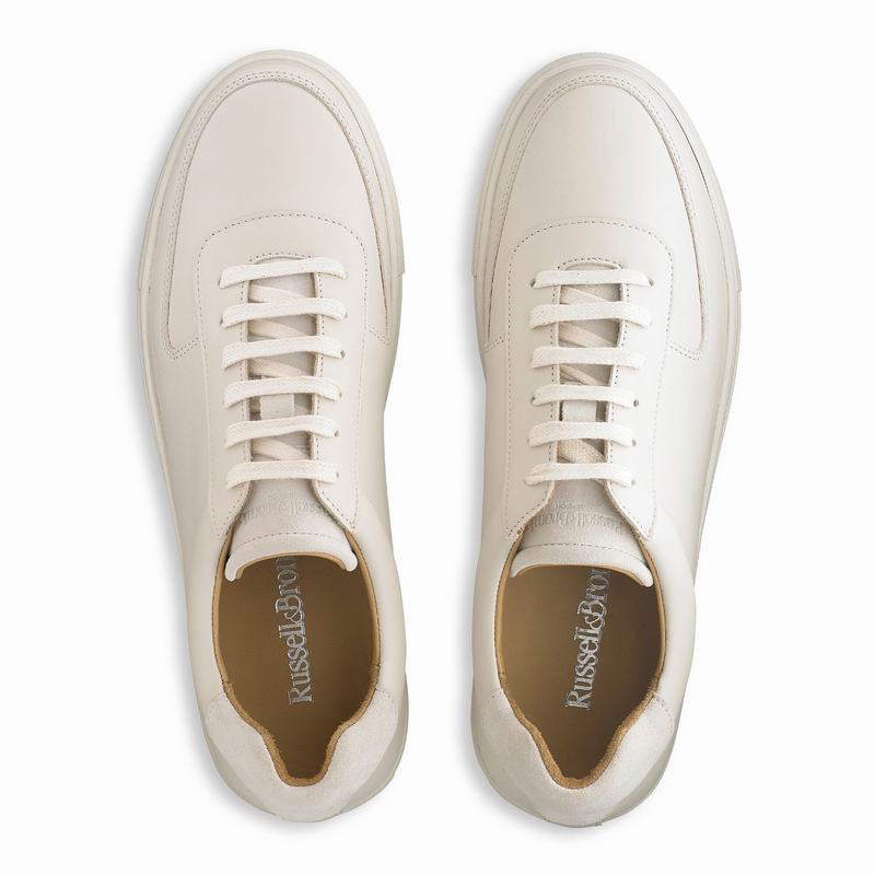 Russell And Bromley Outfield Låga Sneakers Herr Grädde Vita | WCN1620JP