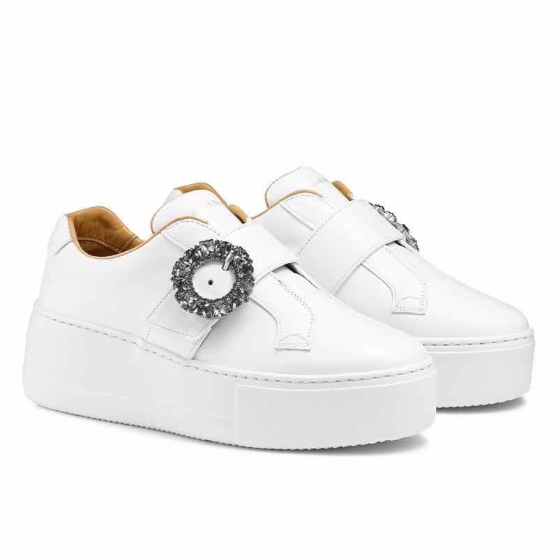 Russell And Bromley Park Gem Plattform Sneakers Dam Vita | PDR376KN