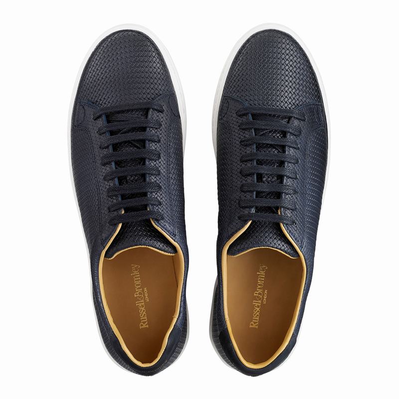 Russell And Bromley Park Run Låga Sneakers Herr Blå | SWQ660LQ