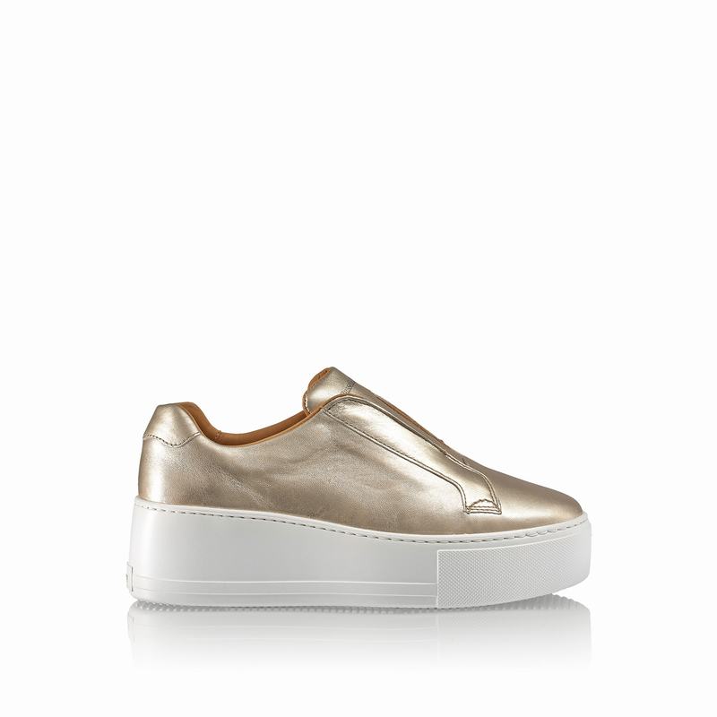 Russell And Bromley Park Up Plattform Sneakers Dam Guld | BMI3154DA