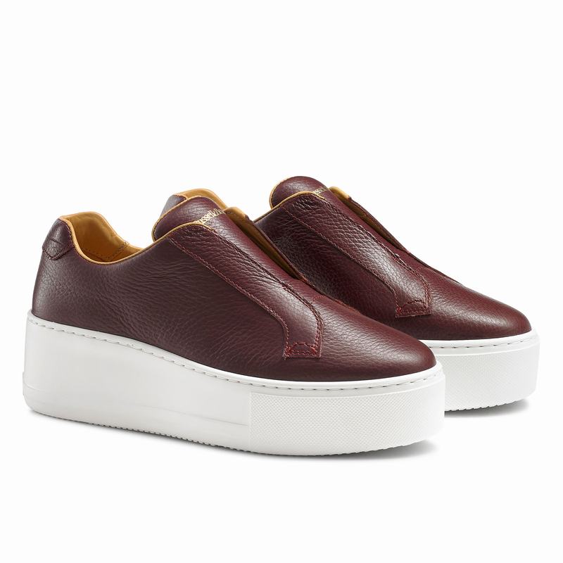 Russell And Bromley Park Up Plattform Sneakers Dam Röda | XEJ5889PH