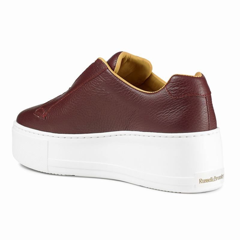 Russell And Bromley Park Up Plattform Sneakers Dam Röda | XEJ5889PH