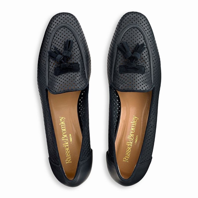 Russell And Bromley Perfect Mockasiner Dam Blå | KRS4648AV