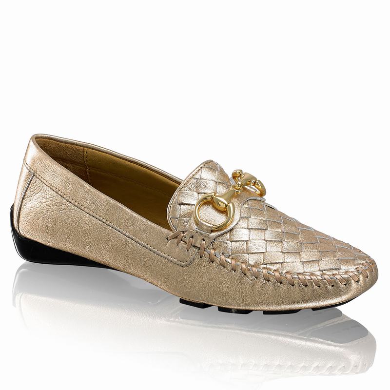 Russell And Bromley Perlata Mockasiner Dam Metallic | VEN9646DO