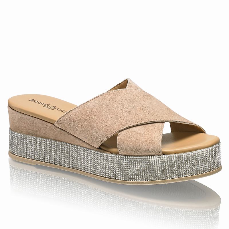 Russell And Bromley Plaza Luxe Kilklack Sandaler Dam Bruna | AJC8210IW