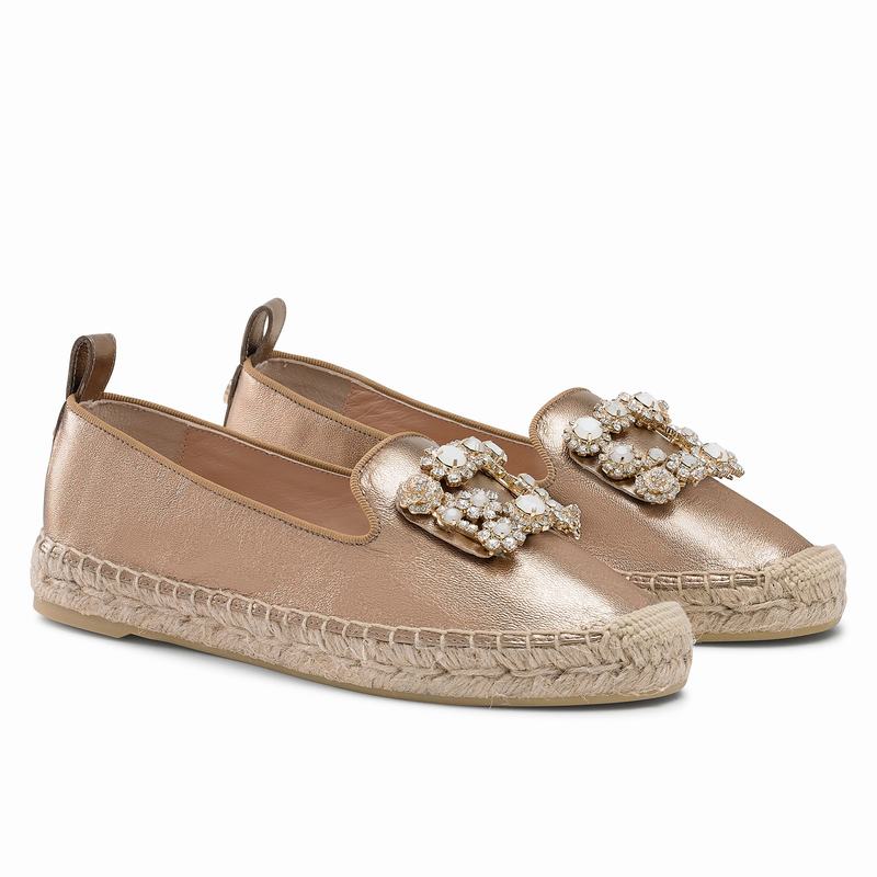 Russell And Bromley Pocketfull Espadrille Dam Metallic | WLS53HR