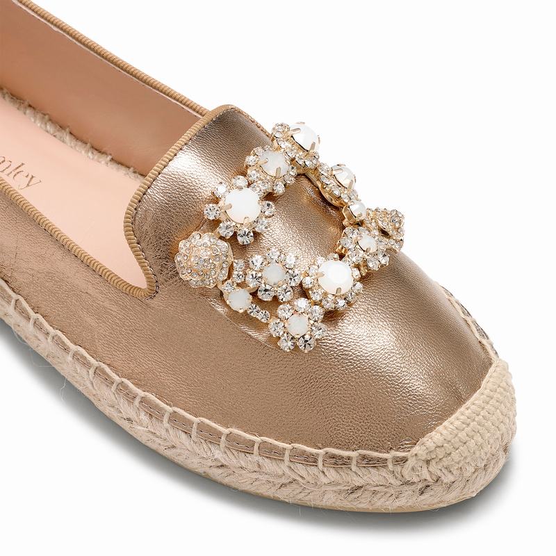 Russell And Bromley Pocketfull Espadrille Dam Metallic | WLS53HR