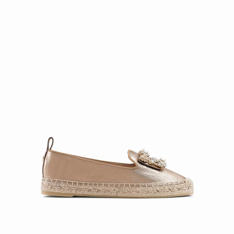 Russell And Bromley Pocketfull Espadrille Dam Metallic | WLS53HR