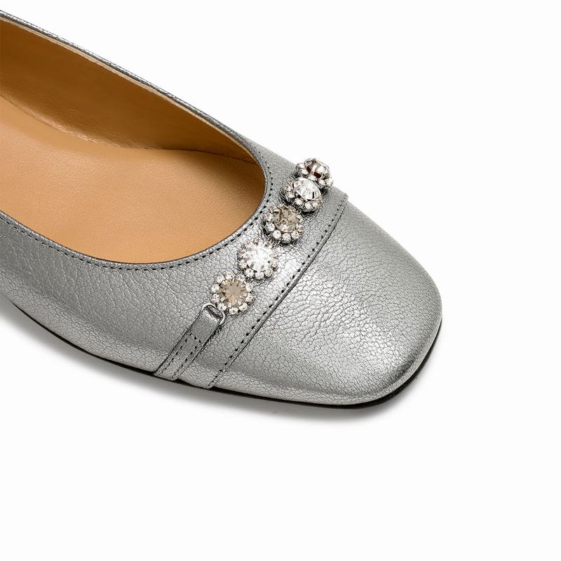 Russell And Bromley Posie Ballerina Dam Metallic | ZBT845MI